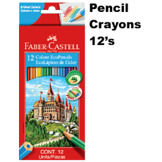 Faber Castell Colour Pencils 12's Long 